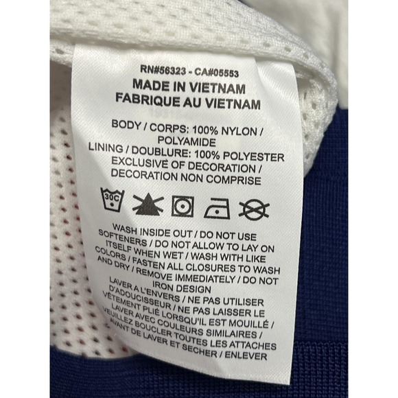 Nike Windbreaker Jacket Mens Small White Red Blue 1993 Dept Archives Colorblock - Picture 13 of 15